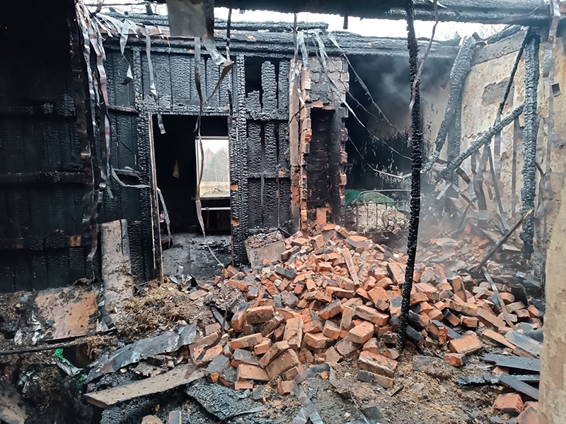 Трагедия на Рогачевщине: на пожаре погиб мужчина