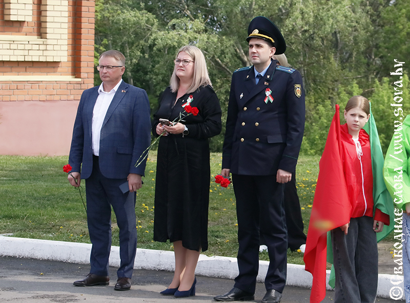 Вместе под флагом страны: рогачевцы присоединились к областному велопробегу