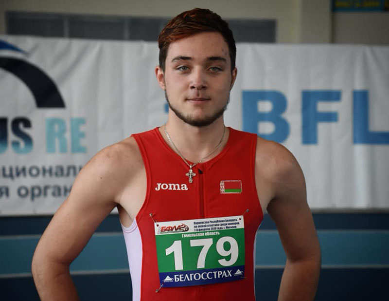Рогачёвский легкоатлет Степан Чишанков выиграл первенство Беларуси