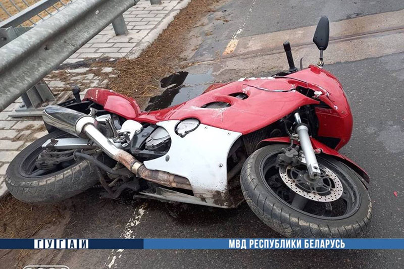 В Рогачевском районе погиб пассажир мотоцикла