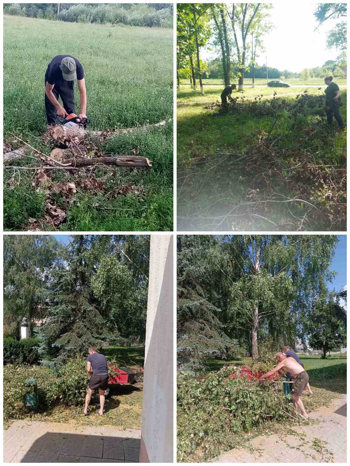 Жители Журавичского сельсовета трудятся сообща