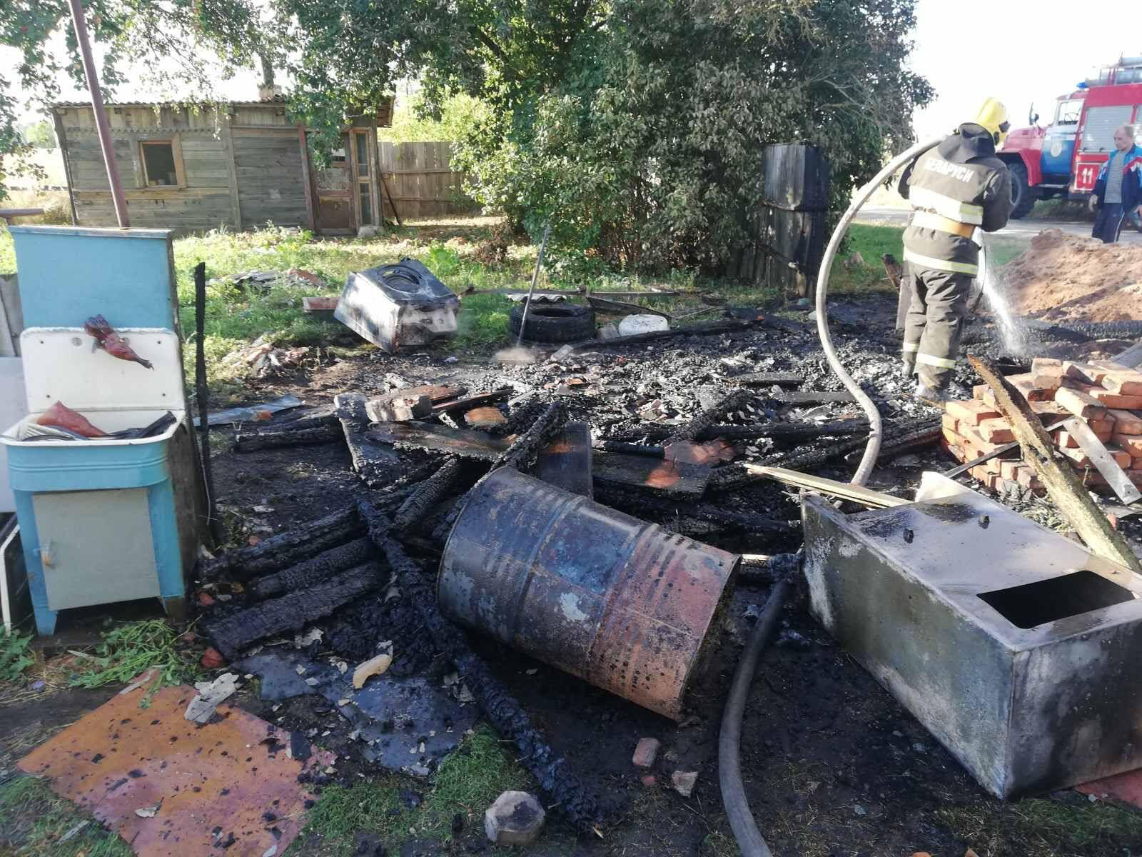 В Надейковичах Рогачевского района случился пожар