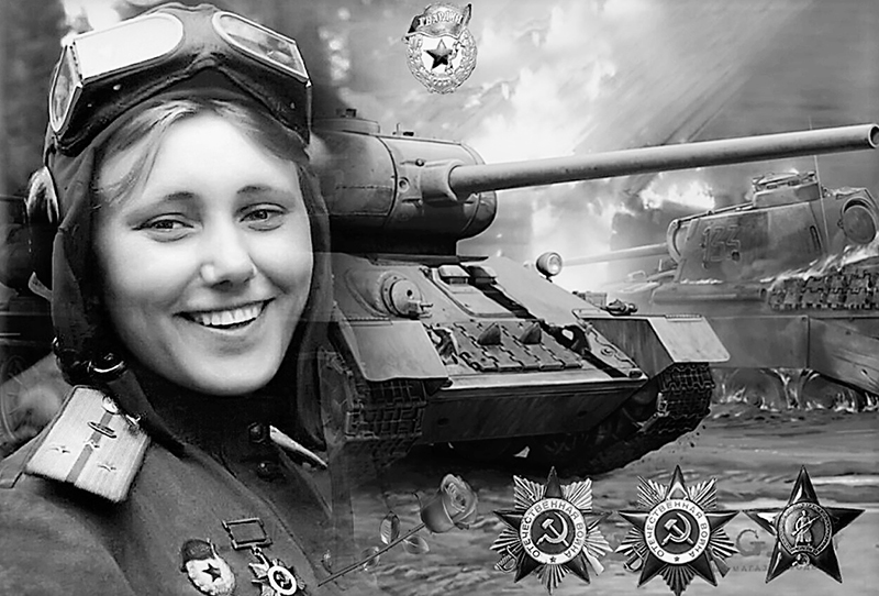 Цветы на танке