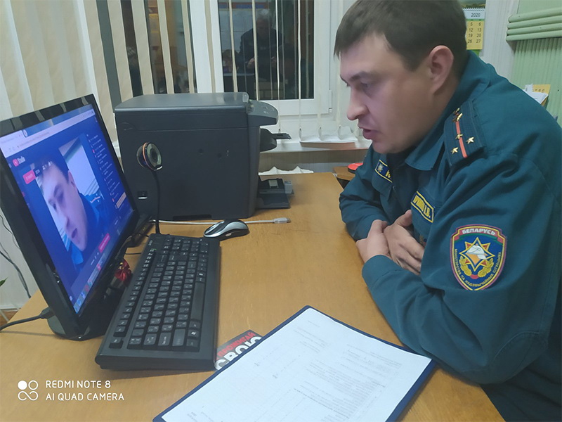 Рогачевские спасатели и милиционеры виртуально напомнили родителям о детской безопасности