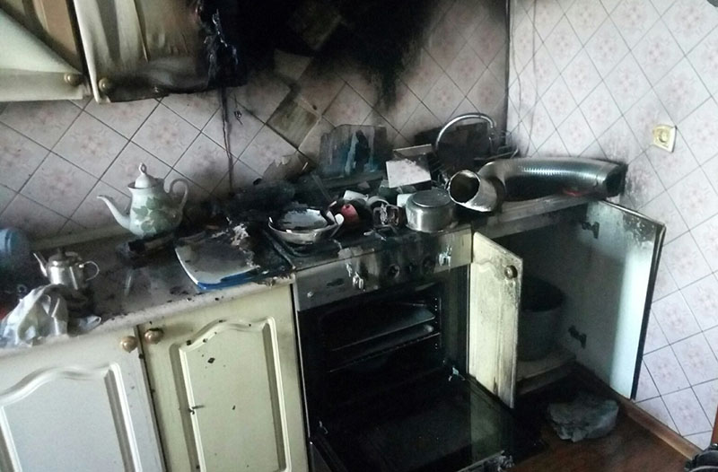 Рогачевский район. В Заречье горела квартира
