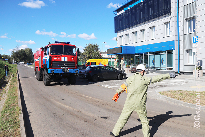 В Рогачевгазе загорелась бухгалтерия