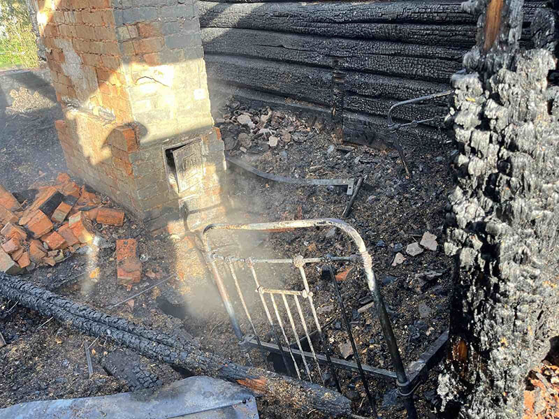 На пожаре в Рогачеве погиб мужчина