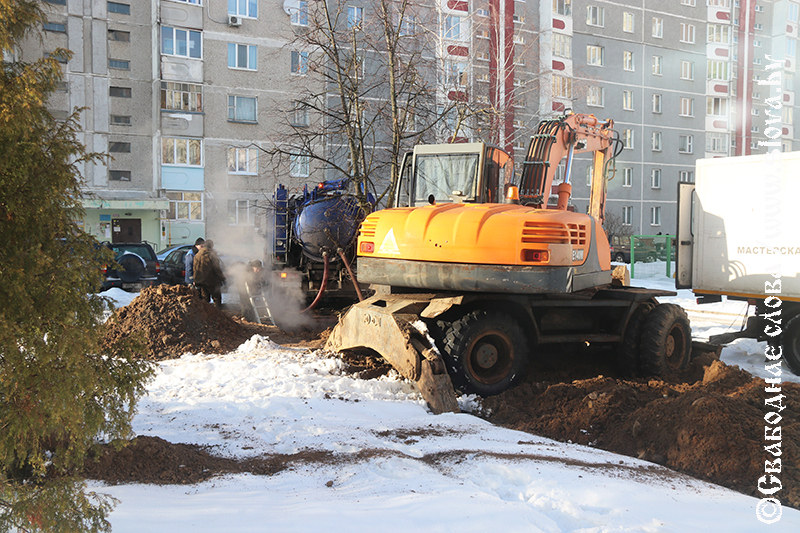 В дома жителей Рогачева, проживающих в микрорайоне № 2 завода "Диапроектор",   возвращается тепло