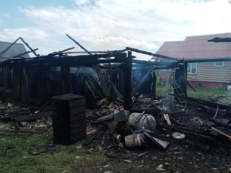В агрогородке Заболотье случился пожар