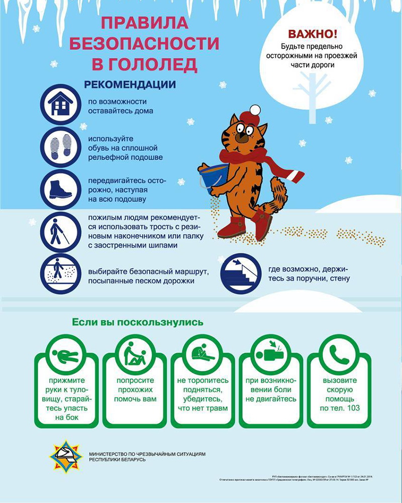 Что делать, если на улице гололедица? Рекомендации спасателей!