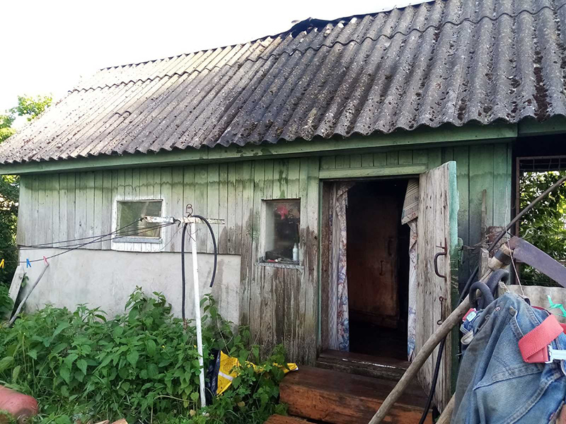 Рогачевский район. В Минькове горела баня