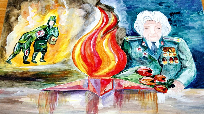 Дзеці малююць Вялікую Айчынную вайну
