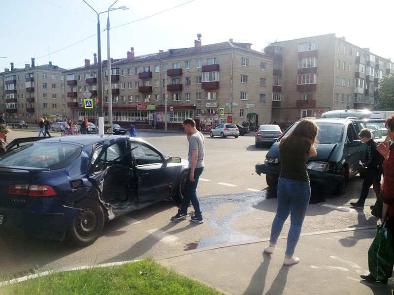 ДТП на Октябрьской в Рогачёве