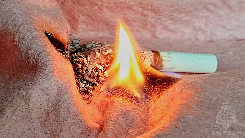 Будни РОСК. Урон на 52 тысячи: непотушенный окурок привел к пожару