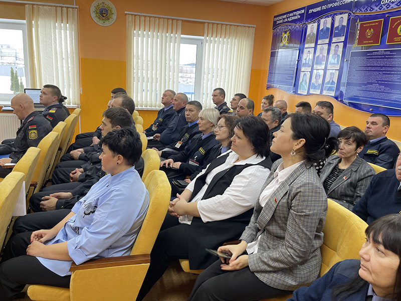 В Рогачевском отделе Департамента охраны подведены итоги работы за 2023 год