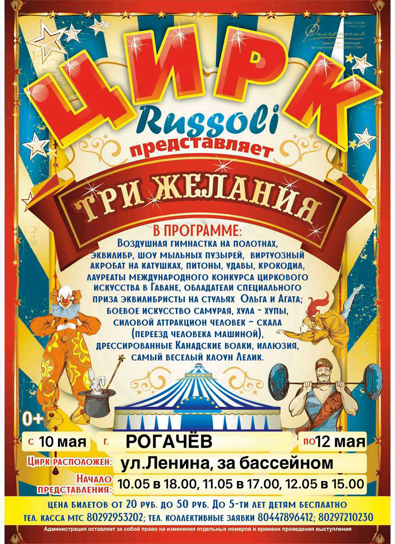 Цирк в Рогачеве
